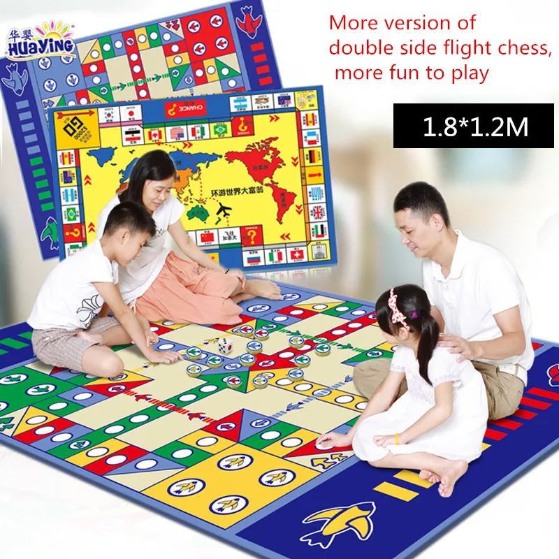 Baby toys 180*120*0.5cm Crawling Mat Double Surface Baby Carpet Rug Developing Toy for Children Game Pad Flight Chess