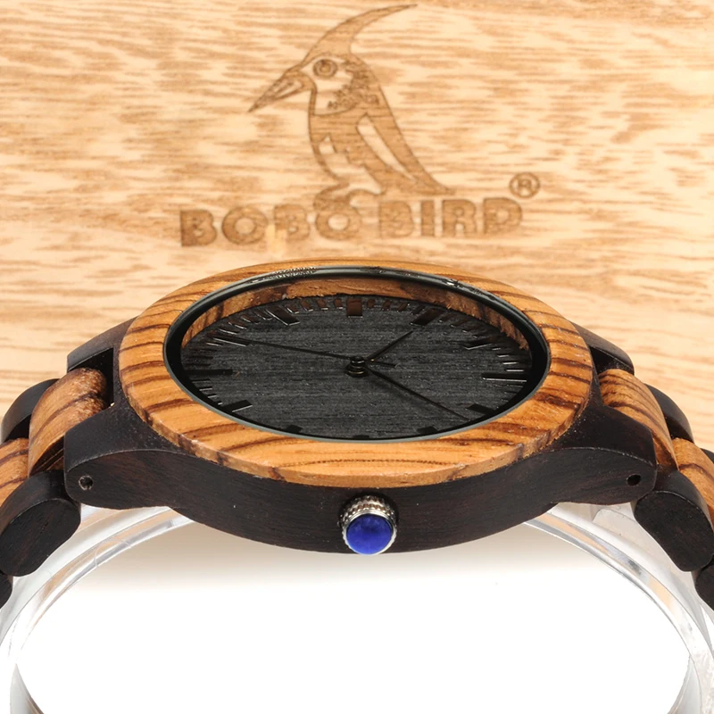 Zebra Wood Watch 3