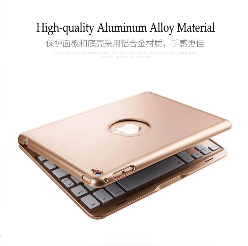 Клавиатура для iPad 2018 A1893 цветная подсветка Беспроводная Bluetooth клавиатура чехол 9 7
