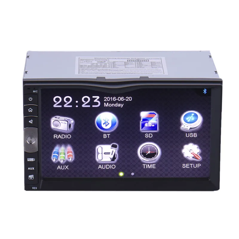7 inch Universal 2 Din HD Bluetooth USB/TF Aux Input Car Stereo FM Radio MP5 Player For VW/Volkswagen/Passat/POLO/GOLF/Skoda 7 inch Universal 2 Din HD Bluetooth USB/TF Aux Input Car Stereo FM Radio MP5 Player For VW/Volkswagen/Passat/POLO/GOLF/Skoda