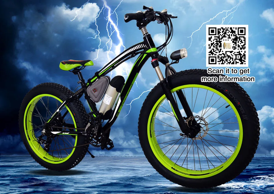 Flash Deal 48V 500W 10.4AH Lithium Battery Electric Bike 21 Speed Electric Fat Bicycle 26 Inch Mountain Bike Road Cycling Bicycle Unisex 3