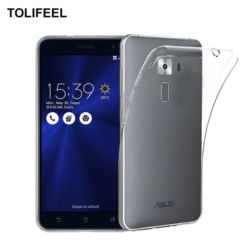 Qosea-For-Asus-Zenfone-3-ZE520KL-Smartphone-Case-Transparent-Ultra-thin-Slim-TPU-Cover-Silicone-Soft