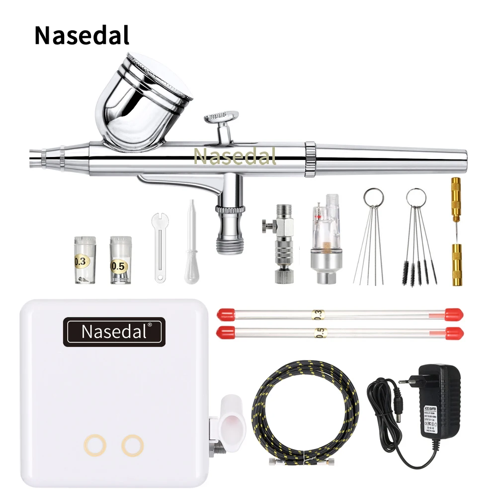 Nasedal Аэрограф Auto Stop/Start Compressor kit двойное действия сенсорный выключатель пистолет