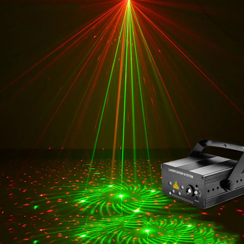 

40 Patterns RGB Mini Laser Projector Light DJ Pub Party Music Laser Stage Lighting Effect LED Blue Xmas Stage Light with remote
