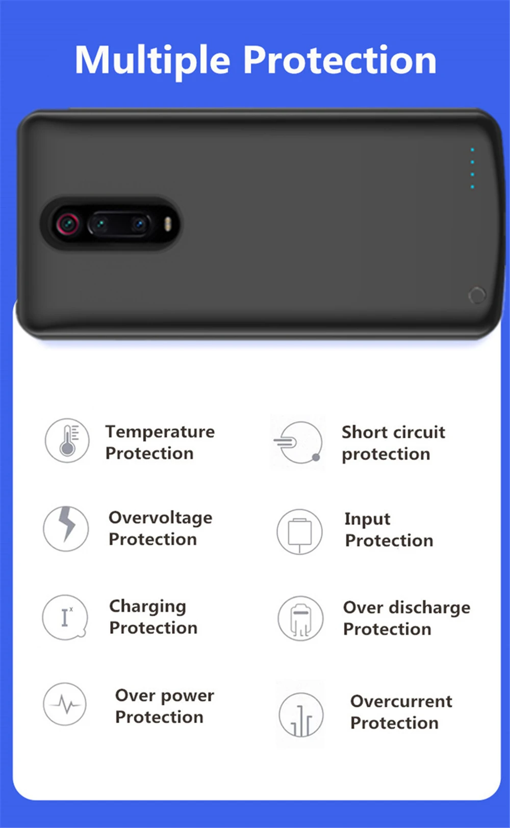 Caso carregador de telefone portátil para xiaomi