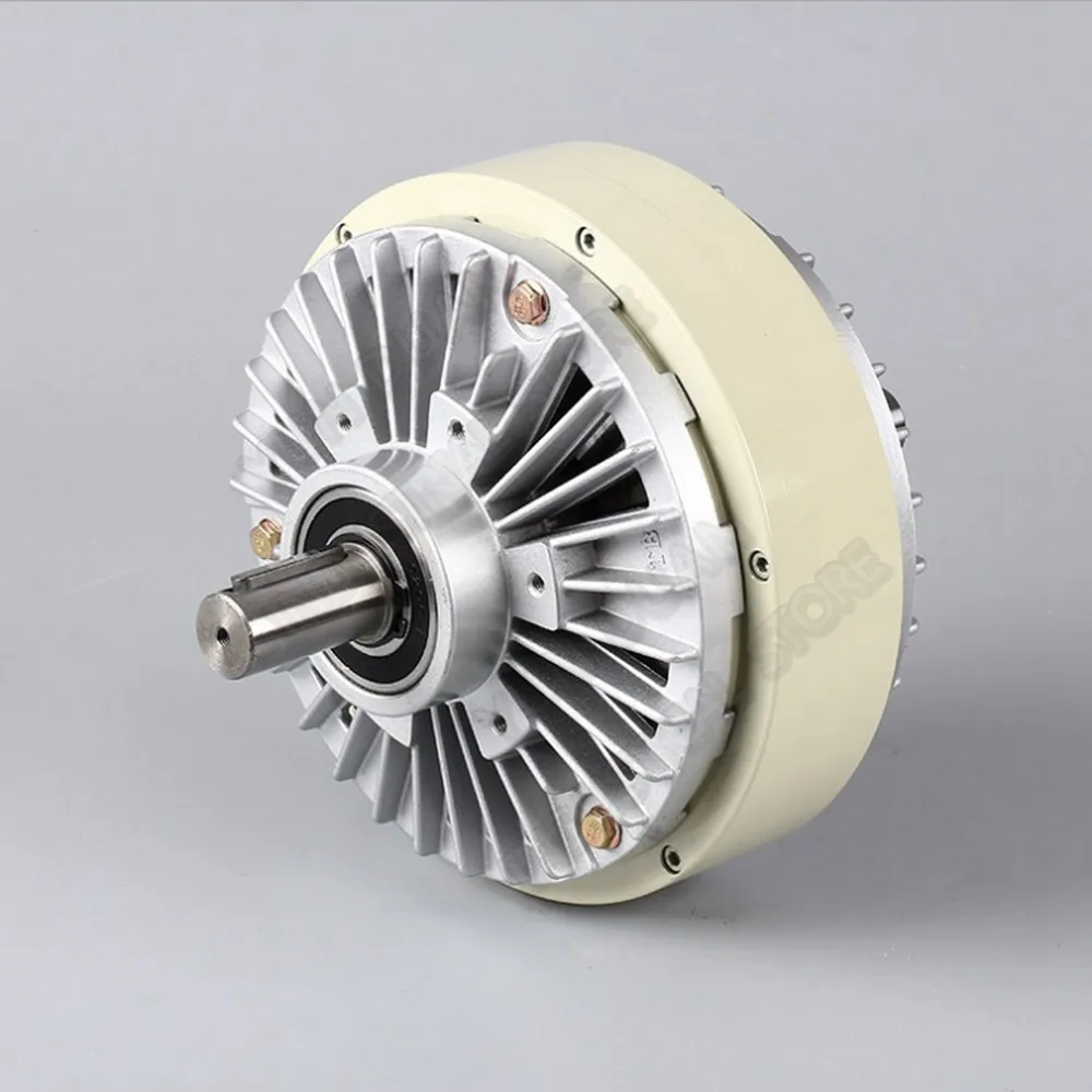 Double Shaft Magnetic Powder Clutch 25Nm 2.5kg DC 24V Dual 2Axis Winding Brake for Tension Control Bag Printing Dyeing Machine