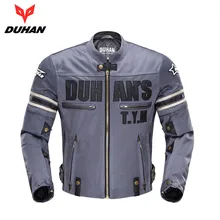 Chaqueta de Moto DUHAN Vintage, equipo de protección para hombre, chaqueta de Moto para montar en Moto, protectores para motocicleta transpirables para verano