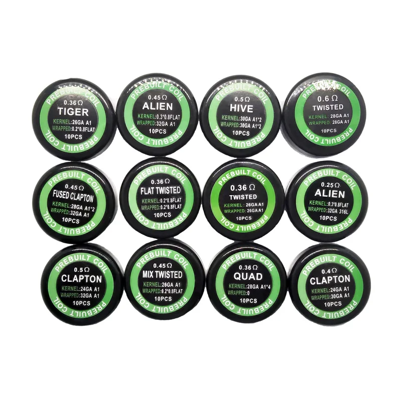 10 шт. катушечная проволочная катушка Nigel собранная скрученная Clapton Alien Hive Quad Fused