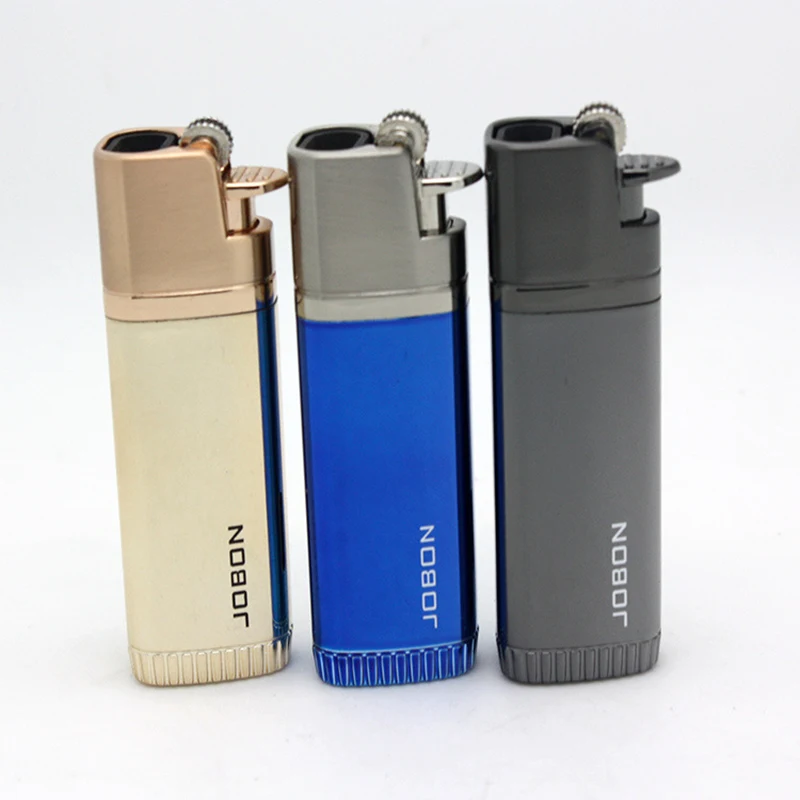 

Two Nozzles Fire Jet Butane Lighter Torch Turbo Cigar Pipe Lighter Portable Spray Gun Cigarette 1300 C Fire Windproof No GAS