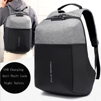 

Hirigin 2019 Anti-theft Unisex Laptop Notebook Backpack USB Charging Business Travel Bag