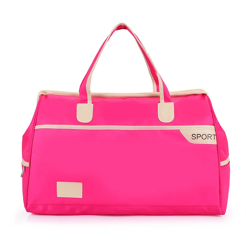 Женские дорожные сумки, модные вместительные водонепроницаемые сумки для ручной клади, мужские повседневные дорожные сумки Bolsa Viagem - Цвет: rose red