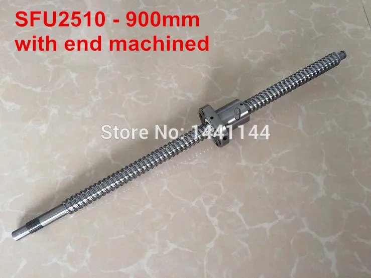 

SFU2510- 900mm ballscrew with ball nut with BK20/BF20 end machined