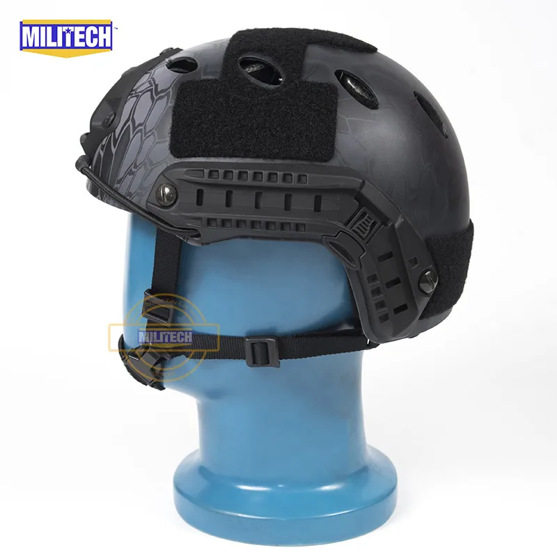 MILITECH Быстрый KPBK PJ карбоновый стильный вентилируемый Тактический шлем для