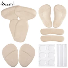 Soumit, вкладыши на высоком каблуке, уход за подкладкой, стельки, передняя ладонная накладка, пятка, Нескользящие наклейки для обуви, облегчающие боль, подушечки