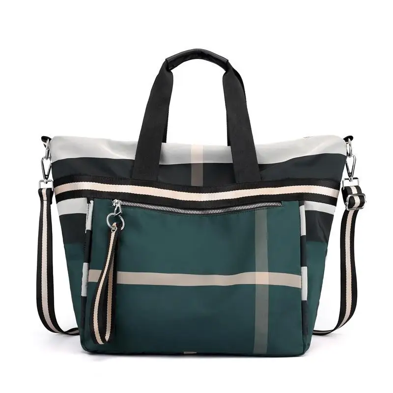 Высококачественная холщовая сумка-мессенджер для женщин, нейлоновая женская сумка через плечо, женские ручные сумки для девушек - Цвет: Green