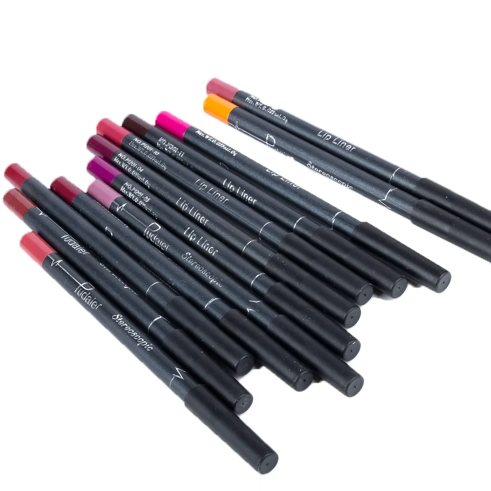 

12pcs/box Makeup Matte Lip Pencil Cosmetic Kit Waterproof Long Lasting Pigment Lipliner Pen Matte Lip Contour Liner Pencil