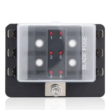

Universal Car Fuse Box 6 Road 32v Automobile Spare Engine Compartment