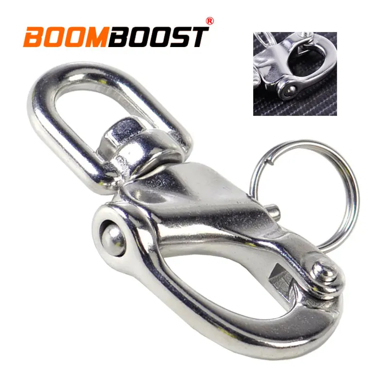 Anel de Gancho Corrente de Âncora para Arquitectónico Iate à Vela de Liberação Rápida de Aço Marinha Inoxidável Heavy Duty Giratória Olho Manilha d 316 20 Cheap Ganchos para veículos