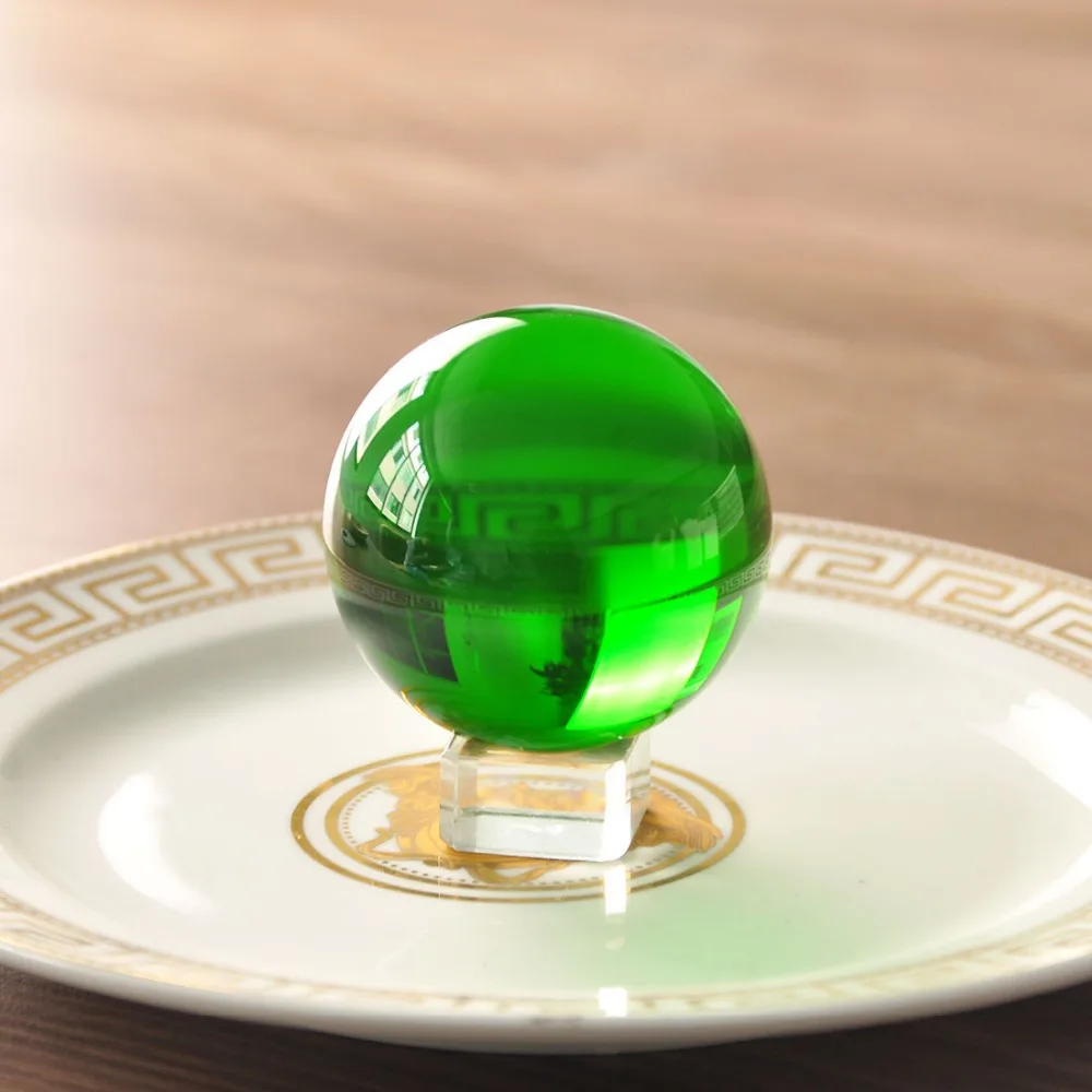 H& D 60 мм нутурное стекло кристалл фэн-шуй, Кристальный шар с основанием Сфера Азиатский кварцевый стол Декор реквизит шар для домашнего декора
