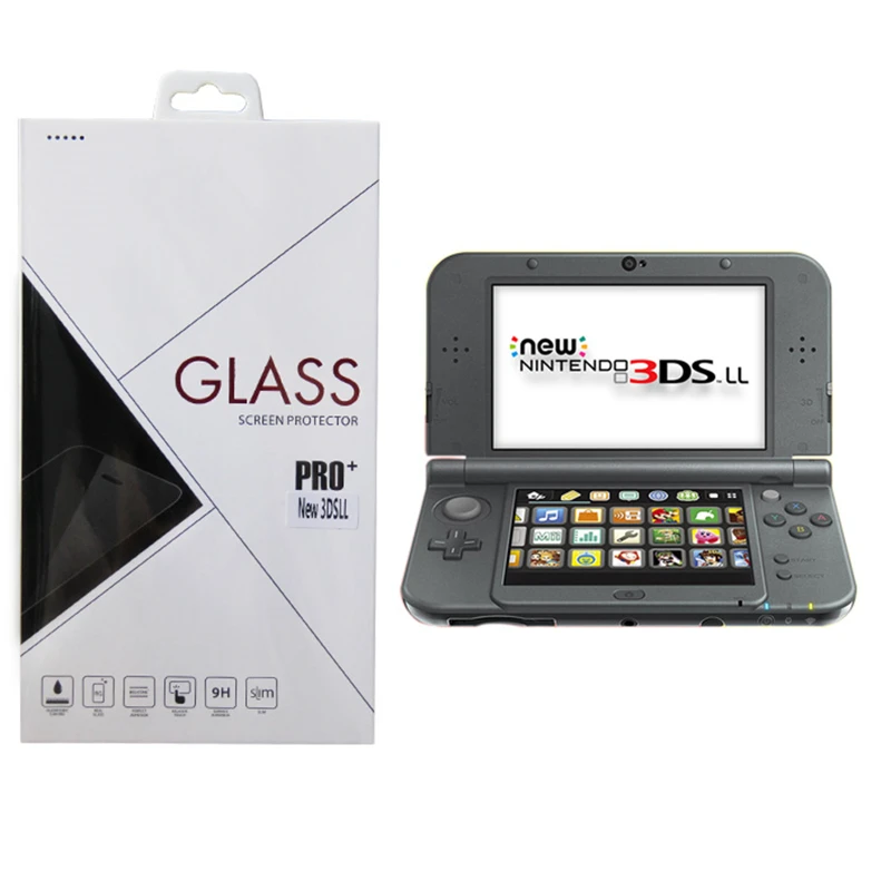 

Anti-Scratch Film Skin Tempered Glass Screen Protector for new 3DS XL/LL