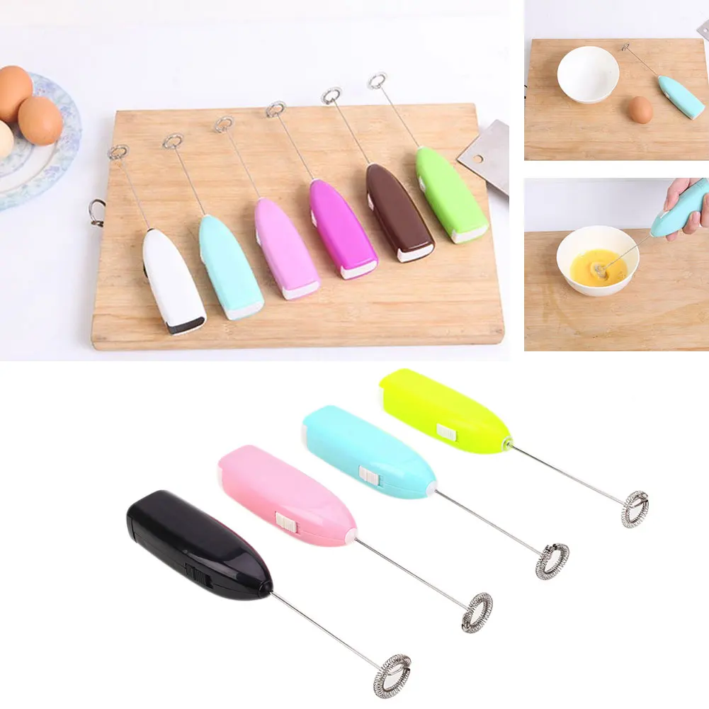 

2019 Drop Shpping Color Random Coffee Beater Drink Mixer Mini Size Electric Milk Frother for Electric Mixer