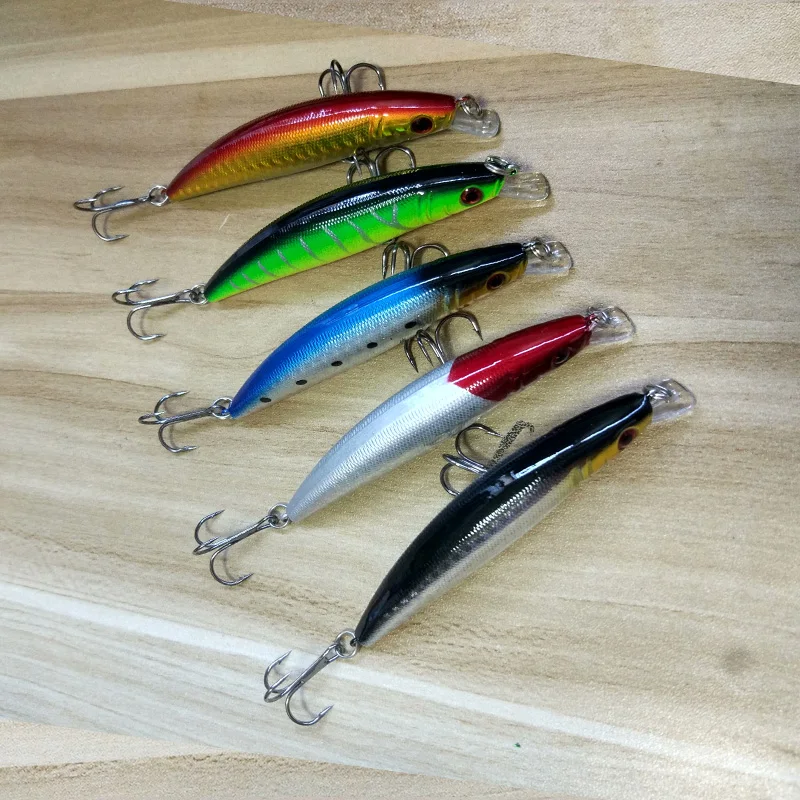 Бренд sealurer Рыболовная Приманка Minnow 8 см 7 5 г 3D глаза пластиковая искусственная