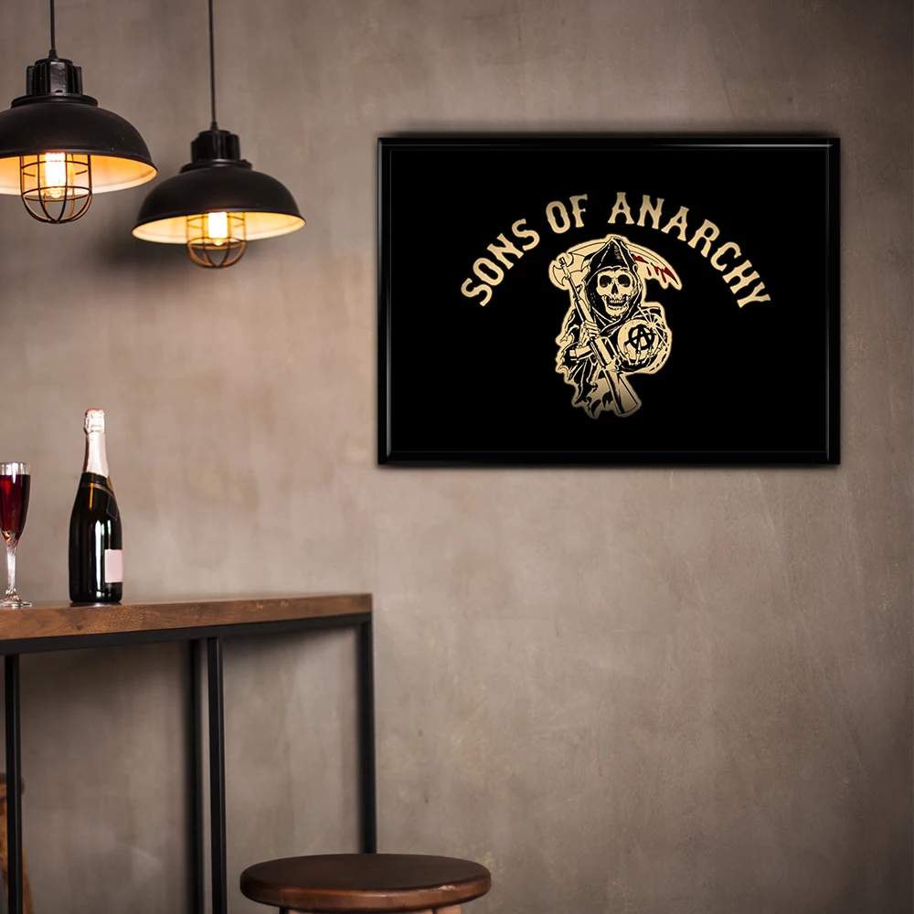 Movie Sons Of Anarchy Kraft Wall Sticker Home Decor For Cinema Cafe Restaurant Bar Wall Decoration Painting Stickers Hot Sale Wall Stickers Aliexpress
