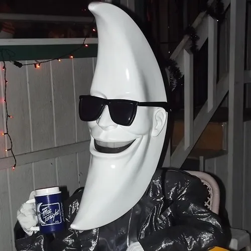 Mac Tonight Costume BOB BAKER Moon Wigs Halloween Mask Masquerade Latex Masks Party Carnival