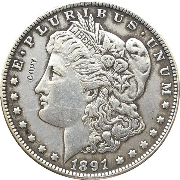 Копия монеты доллара США Моргана 1891-S | Дом и сад