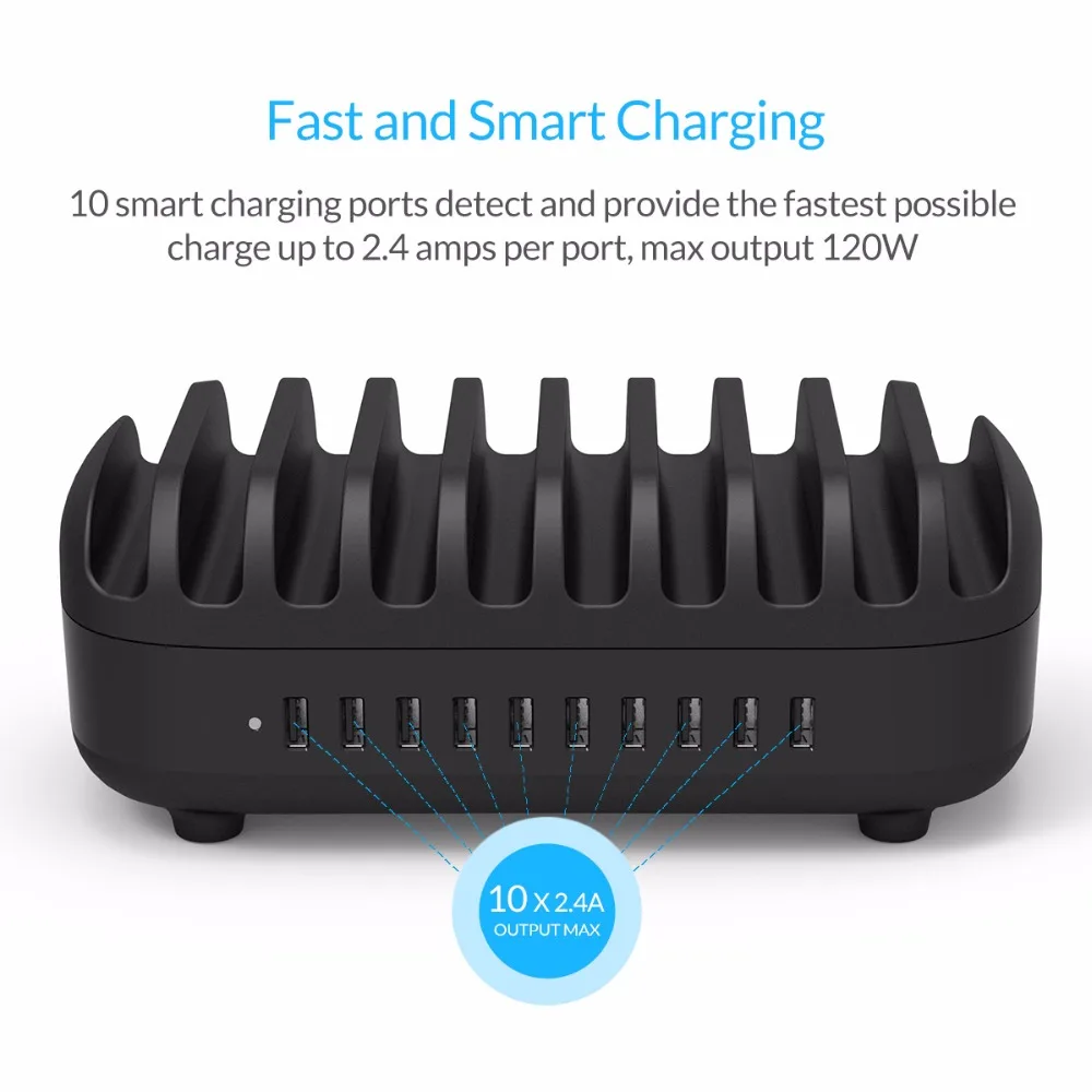 ORICO 10 Ports USB Charger Station Dock with