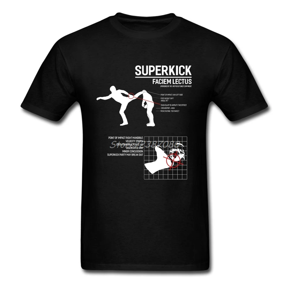 

superkick science Wrestling T Shirt Big Size Short Sleeve Clothes For Men Top Vegan O-neck Cotton Men T-shirt