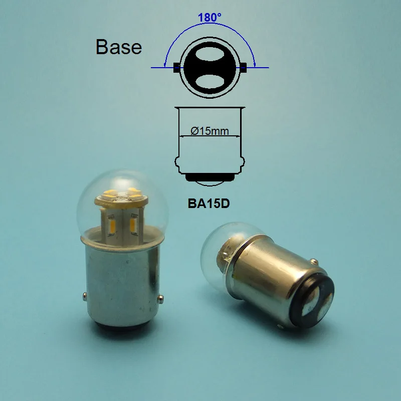 MIDCARS G18 BA15S 6V 12V R5W LED Bulbs 24V P5W Tail Turn Light Lamp parking Reserve light source