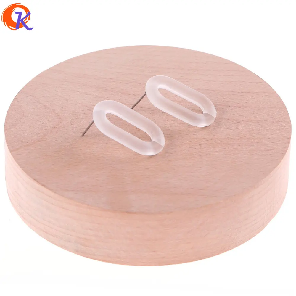

Cordial Design 20Pcs/Lot Hand Made Jewelry Accessories Part Clear Matte Acrylic Materials For Women Drop Earrings Jewelry Making