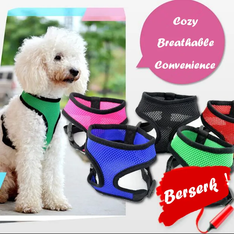 

CW002 Fashion Dog Vest Soft Air Nylon Mesh Pet Harness Dog Clothes Dog Harness clothes for pet dog