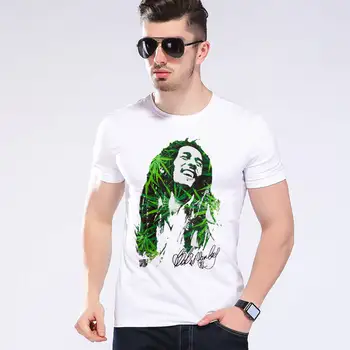 

Summer funny brand clothing coflorful painted Maple Leaf outline of bob design homme t shirt Printed cotton top tees L9-A8