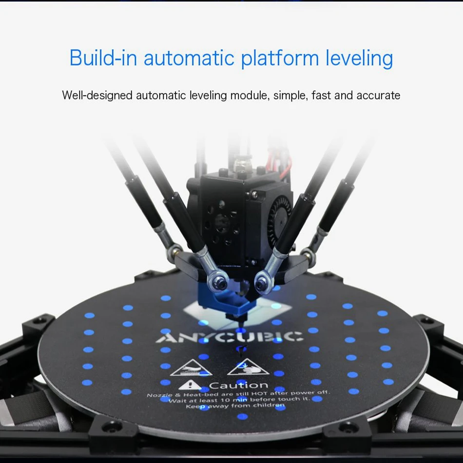 ANYCUBIC Kossel 3d принтер линейный плюс наполовину собранный с автоматическим выравниванием большой размер 3D печати Impressora 3D DIY Kit