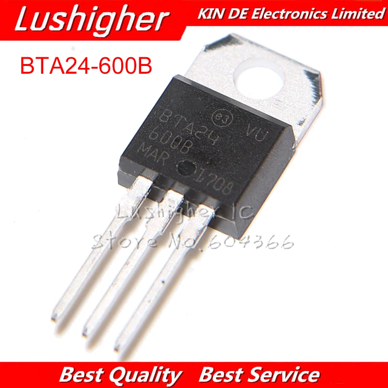 10 шт. BTA24-600B TO220 BTA24-600-220 BTA24 24-600B | Электронные компоненты и принадлежности