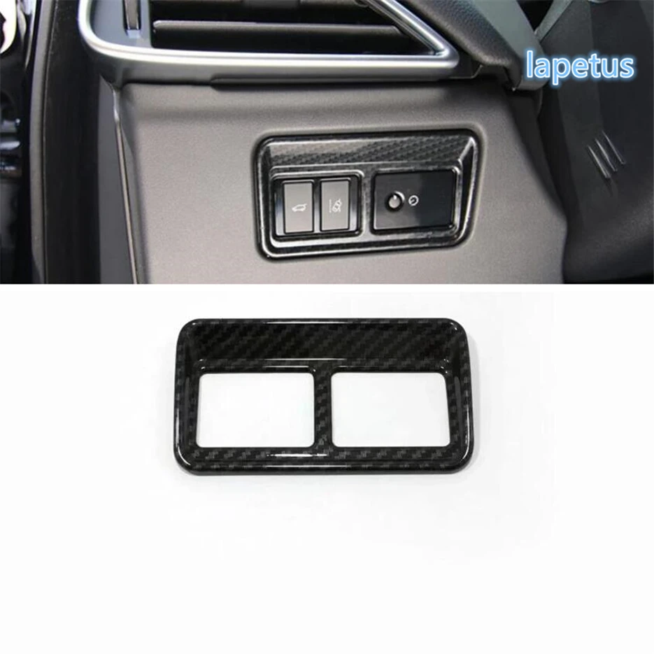 

Lapetus Front Head Lamp Lights / Rear Trunk Door Button Switch Decoration Frame Cover Trim Fit For Jaguar XF / XE 2016 - 2019