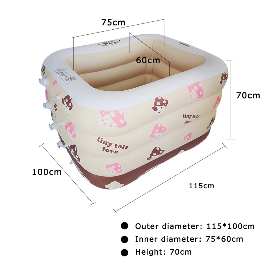 Детский бассейн портативный надувной детский бассейн Ванна Малыш младенческой новорожденных складной Душ бассейн надувная Ванна