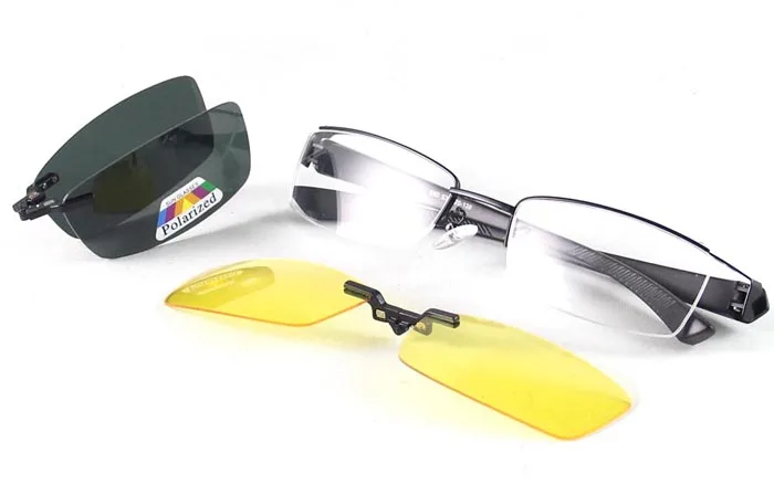 Модные полудрагоценные очки, оправа для мужских брендовых очков, оправа 2 шт, модные поляризационные солнцезащитные очки, желтые очки для ночного видения
