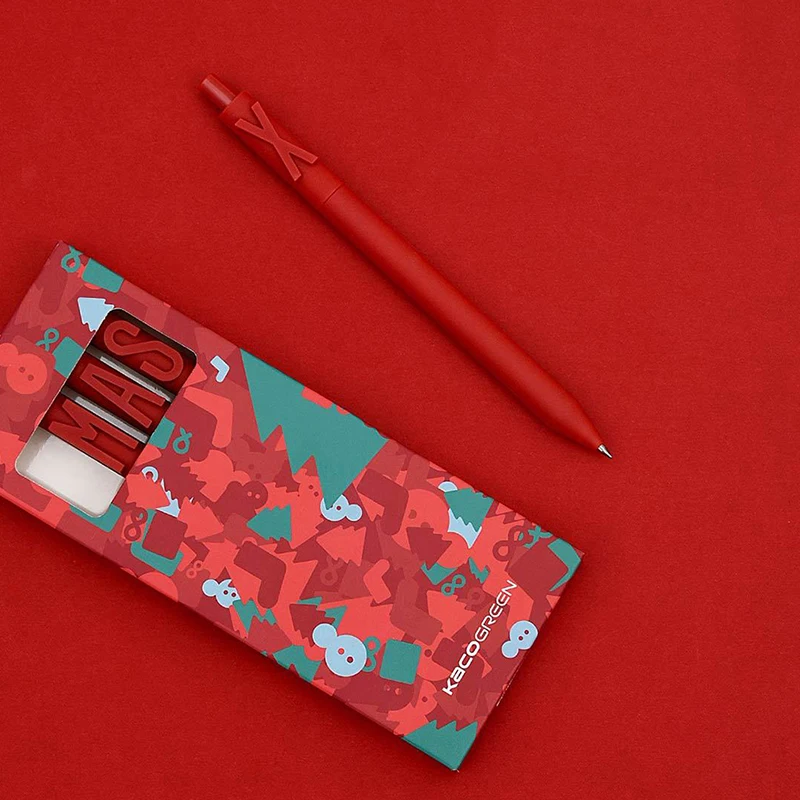 Xiaomi Youpin KACOGREEN ALPHA Letter Pen теплое сердце ручка Предотвращение настольная прокрутка дизайн(черные чернила