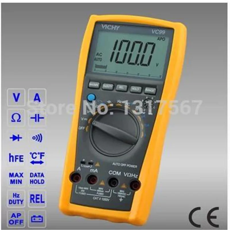 VC99 3 6/7 Auto range digital multimeter with bag bette Original better