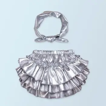 

4sets/lot Infant Girl Clothing 2pcs Sets Golden Silver Ruffles Shorts PP Baby Newborn Clothes 1103 sylvia 525586418060