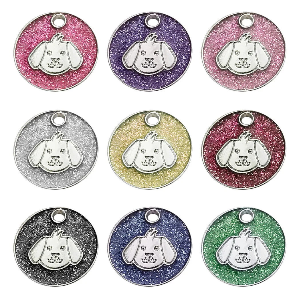 

Cute Puppy Cat Dog Pet Vet Recommended ID Tag Personalized Shapes and Colors to Choose TagPaw Print Mini More Diamond