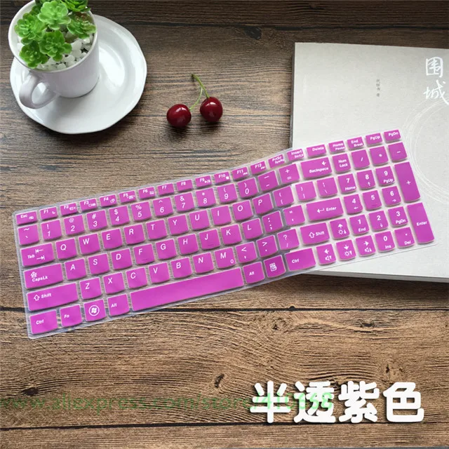 Клавиатура кожного покрова протектор для lenovo Y50 Y70 Y500 Y510p Y580 Y570D V570 P500 P580 N580 N585 B570 B575 G70 G710 G700 G780 - Цвет: Purple