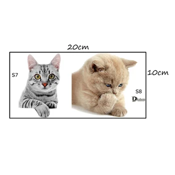 Vivid Animals Cats Dog Light Switch 3d Wall Stickers Toilet Sticker Kids Room Decoration Personality Poster Vinyl Kitchen Decals