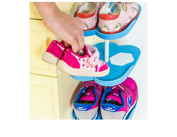 Мультяшные животные стерео стойка для детской обуви консоль органайзер для обуви рамка вертикальная подставка под обувь 67 см
