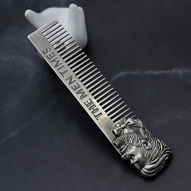 

Stainless Beard Shaping Cool Men Template Steel Beard Comb Men Hair Beard Trim Tool