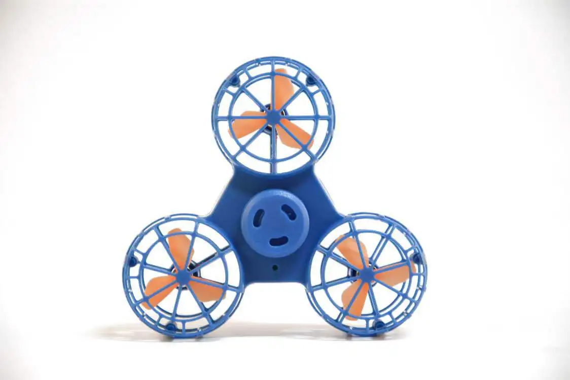 Летающий Непоседа Спиннер декомпрессии гироскопа Бумеранг сброса давления игрушки для детей с синдромом аутизма для детей подарок смешной ручной Спиннер игрушка - Цвет: Blue