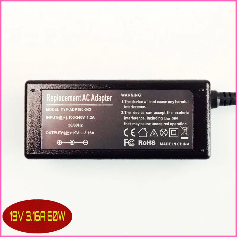 Для samsung NP300E5A NP300E5A-A01U NP300V5A NP350U2B 19 в 3.16A ноутбук адаптер переменного тока зарядное устройство Шнур питания